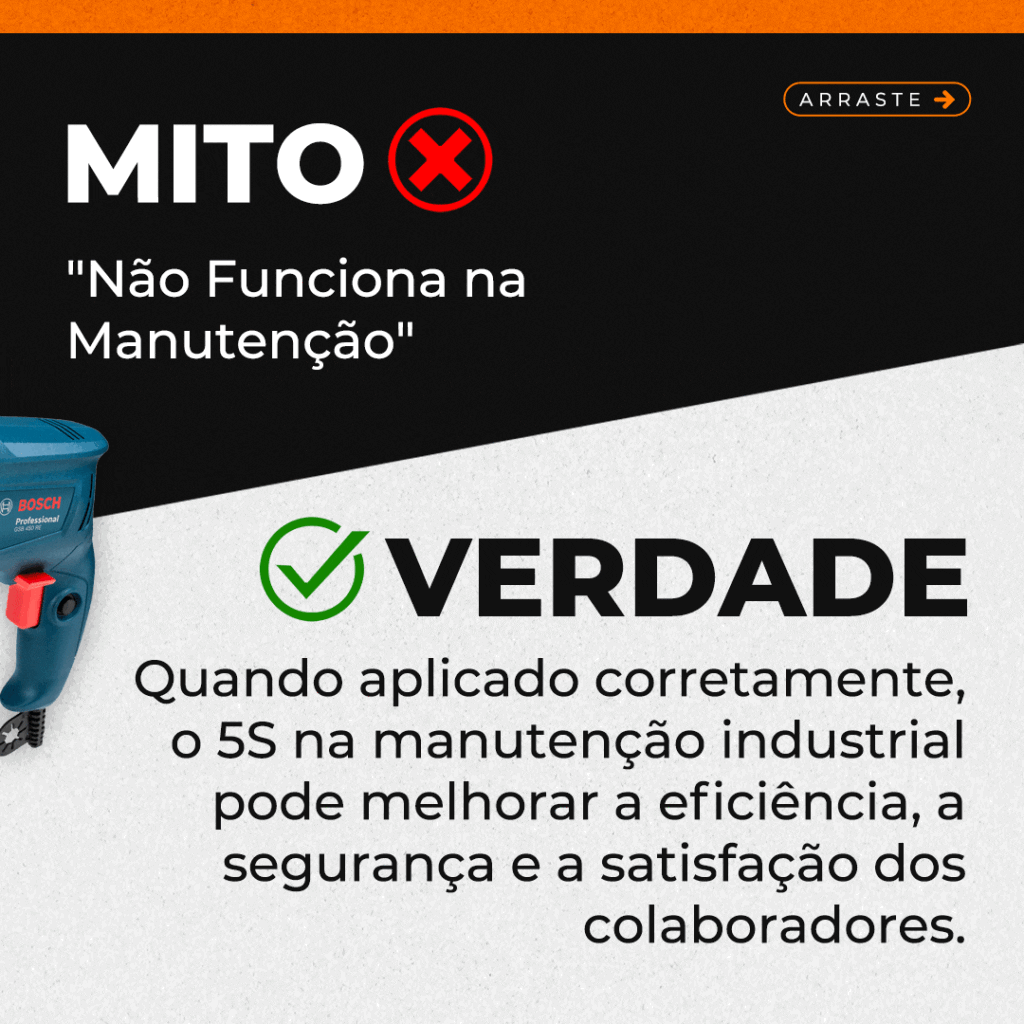 Mito e Verdade sobre o 5S na Manutenção Industrial