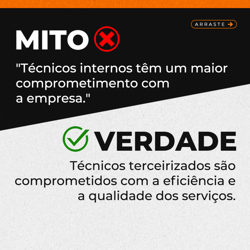 Mitos ou Verdades: A Manutenção Terceirizada é Menos Eficiente do que a Manutenção Interna?